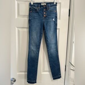 Madewell, 10 inch high-rise skinny